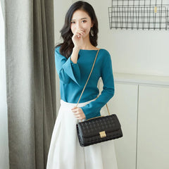 Women's PU Shoulder Slant Bag Famous Brand Handbag Messenger Bag