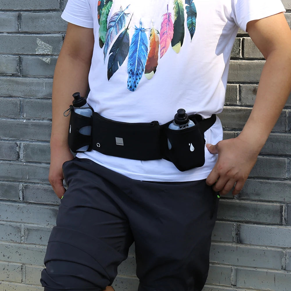 Sports Waist Bag with Bottle Holder for Running