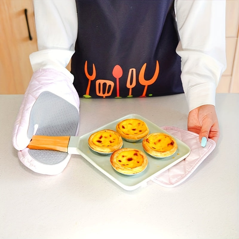 2pcs Heat Resistant Gloves & Sleeve Set