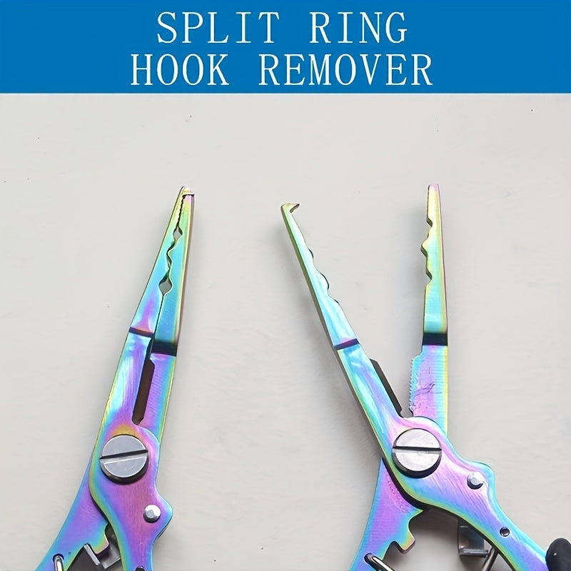 Stainless Steel Fishing Pliers with Lanyard Line Cutter