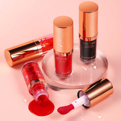 Lipstick Watery Lip Glaze Dual Use Velvet Texture Long Lasting Lip Tint