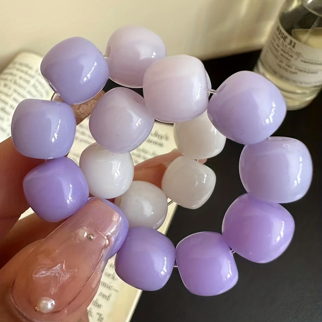 Pink Buddha Beads Bracelet Ice Beaded Wen Play Head Rope Dual purpose