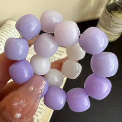 Pink Buddha Beads Bracelet Ice Beaded Wen Play Head Rope Dual purpose