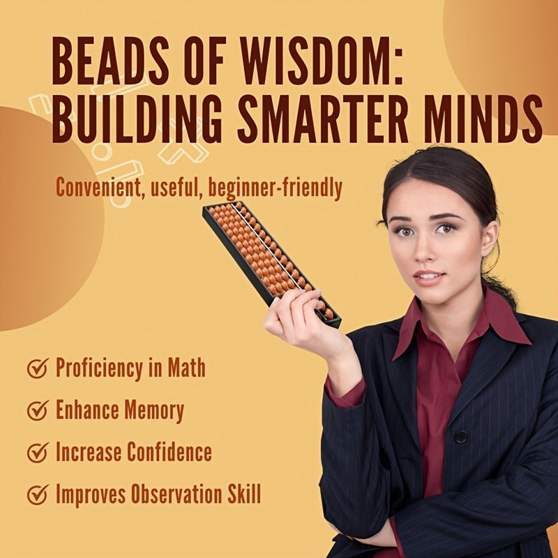 15 Bar Abacus with 5 Small Beads - Basic Math Skills Training