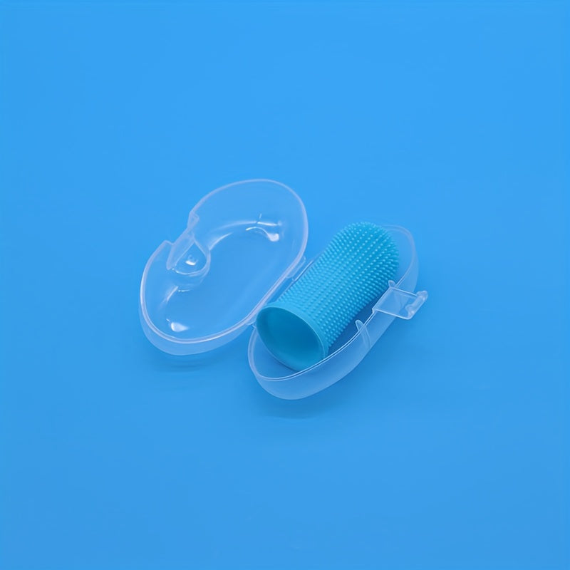 Silicone Fingertip Pet Toothbrush For Dog Cat