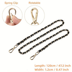 PU Leather Chain Strap For Handbag Shoulder Bag Crossbody Bag Replacement