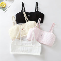 4pcs Girl Sling Bras Kids Comfy Underwear