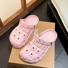 Women's Hollow Out Clogs Breathable Slip On Soft Sole Shoes