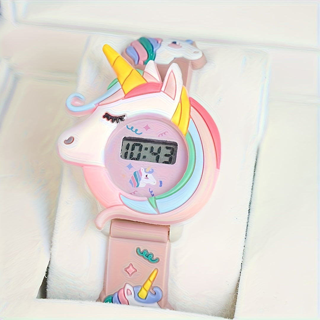 Unicorn Ice Cream Pattern Smartwatch for Parties and Birthday