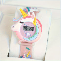 Unicorn Ice Cream Pattern Smartwatch for Parties and Birthday