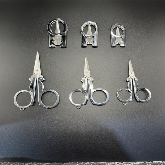 Portable Stainless Steel Scissors for Travel and Emergencies