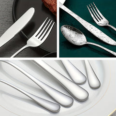 12pcs Stainless Steel Salad Fruit Fork Modern Tableware