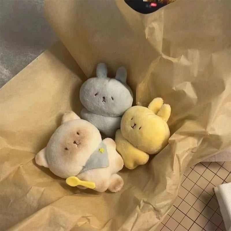 Plush Cat Dolls with Squeaker Hands & Heart Shaped Face