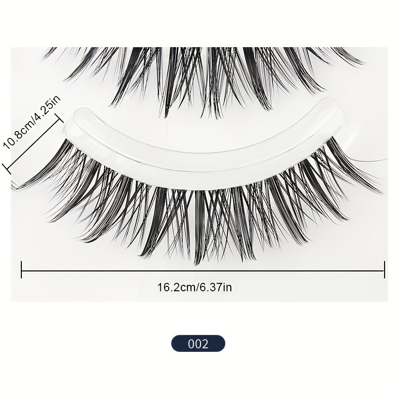 Short Wispy Natural False Eyelashes Reusable Cat Eye Lashes