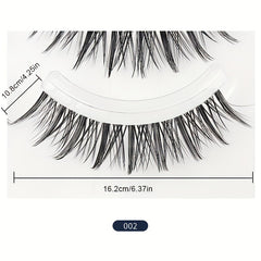 Short Wispy Natural False Eyelashes Reusable Cat Eye Lashes