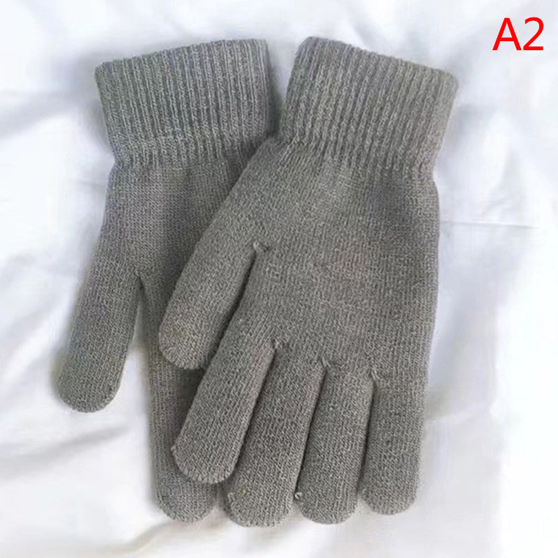 Cashmere Knitted Gloves for Ski Cycling Riding