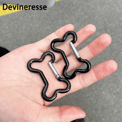 5pcs Bone Shaped Carabiner Keychain, Outdoor & Daily Use
