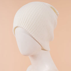 Solid Knitted Ski Hat for Men and Women