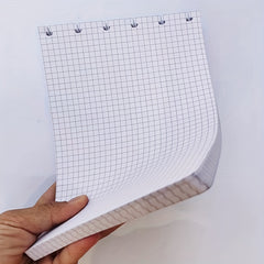 80 Sheets A5 Plaid Filler Paper Loose Leaf 6 Hole Punch