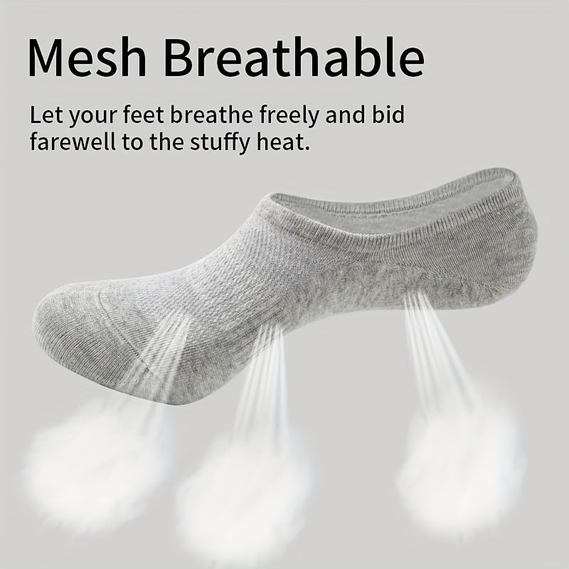 6 Pairs Cotton Ankle Sock Short Socks Non Slip Quarter Length Socks