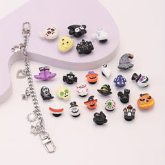 25pcs Cartoon Halloween Shoe Charms for Clogs & Garden Shoes DIY
