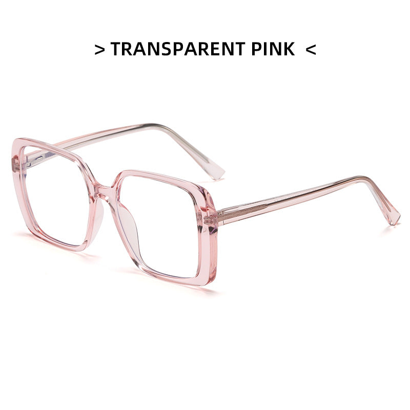 Women's Large Frame Leopard Glasses Clear Lens Glasses