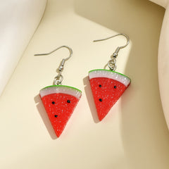 Summer Watermelon Dangle Earrings for Women