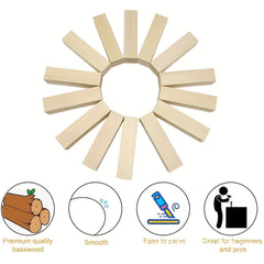 Wood Carving Practice Set Basswood Model Building