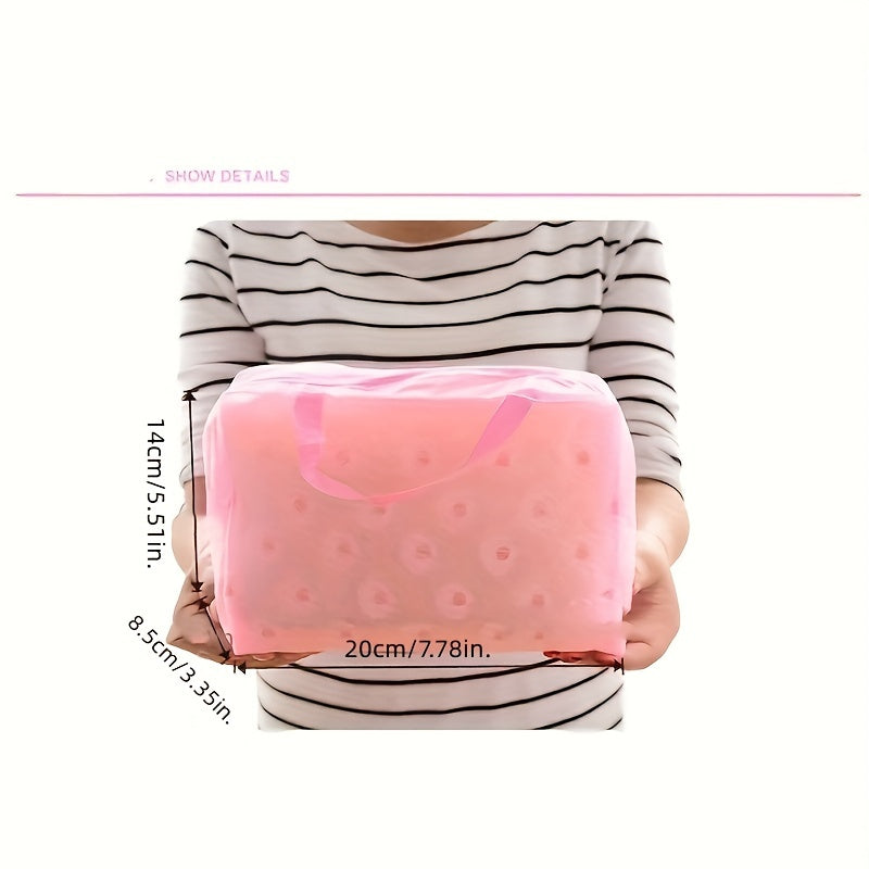 Floral Pattern Travel Toiletry Bag Waterproof Cosmetic Storage Pouch