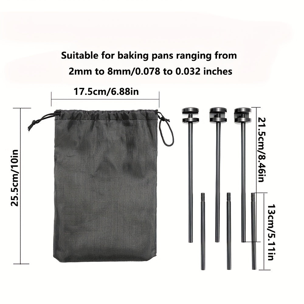 Aluminum Baking Pan Rack Adjustable Barbecue Plate Bracket