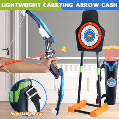 Kids Bow And Arrow LED Luminous Archery Set Indoor Outdoor Sports Gift