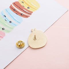 One Bowl Egg Soup Noodle Brooch Accessory