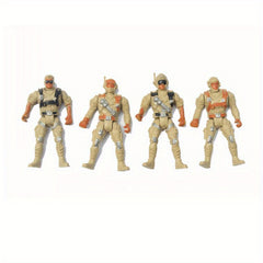 4pcs Tactical Micro Figure Model 5 Joint Tactical Model 8 Micro Landscape