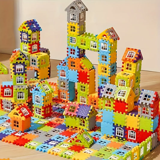 70pcs Interlocking Bricks Set Educational Toy