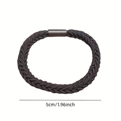 Braided Hair Tie Accessory for Women - Solid Color