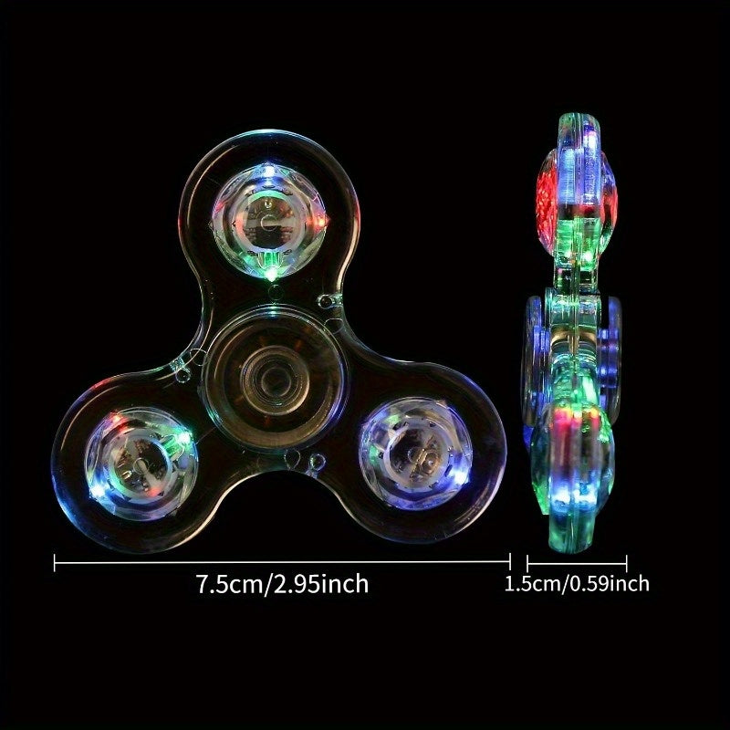 LED Light Fingertip Gyroscope Stress Relief Toy