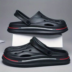 Men's Platform Clogs Closed Toe Sandals Soft Sole Walking Shoes