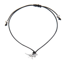 Dinosaur Braid Bracelet Adjustable Rope Hand Jewelry