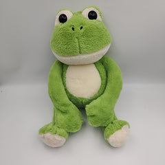 Big Eyed Frog Plush Toy Soft Green Stuffed Animal Eyes Desktop Sofa Decor