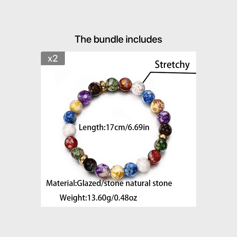 Seven Colors Energy Bracelet Agate Natural Chain