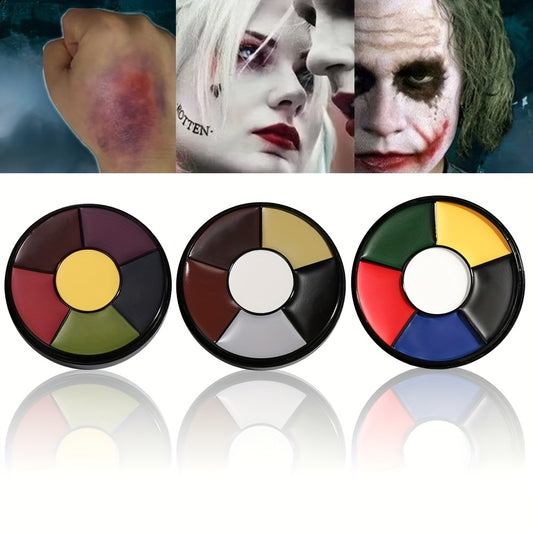 6 Colors Injury Effect Makeup Face Paint Palette Body Paint