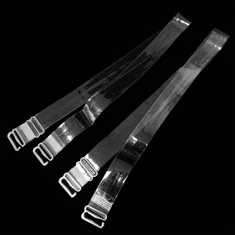 6pcs Transparent Shoulder Straps Invisible Adjustable Underwear Straps