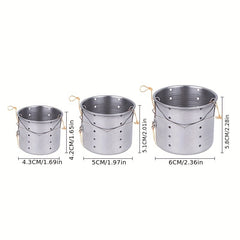 Stainless Steel Bait Cage Cup Sinking Feeder Fishing Accessory