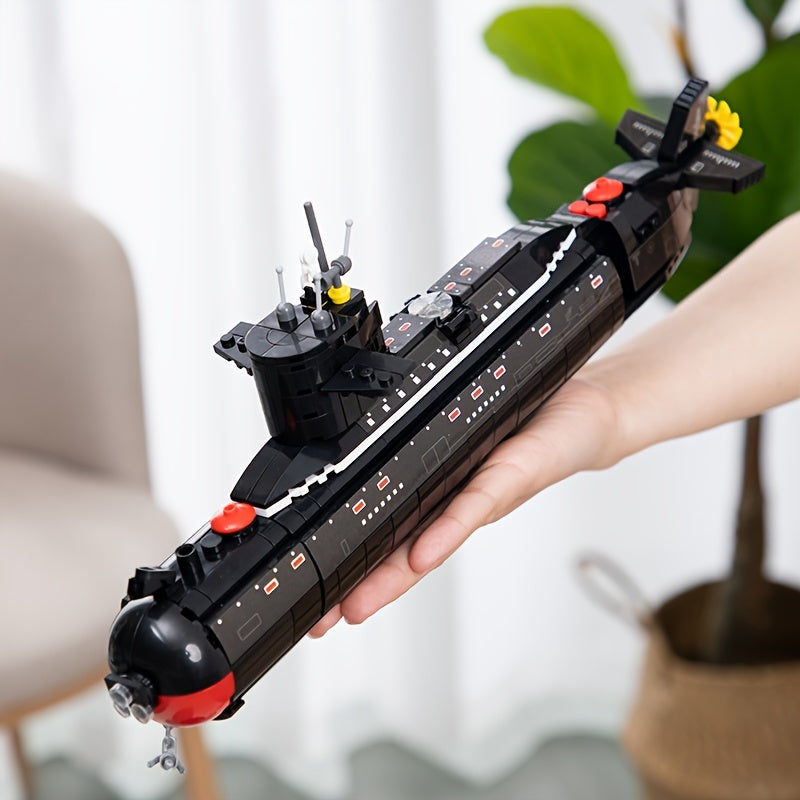 Submarine Building Block Model Kit ABS Plastic Construction Toy Set