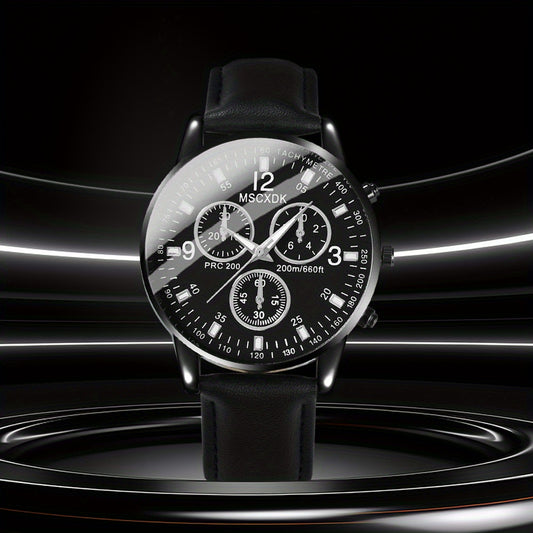 Unisex Casual Luminous Round Pointer Quartz Watch