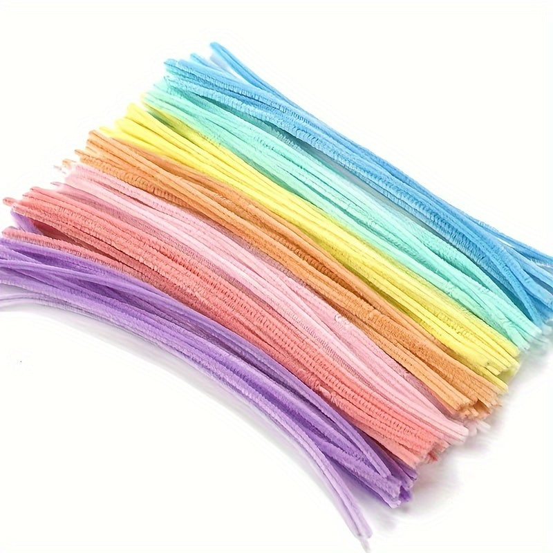 50pcs Pipe Chenille Rod Set For Arts Crafts Decorations Random Mixing