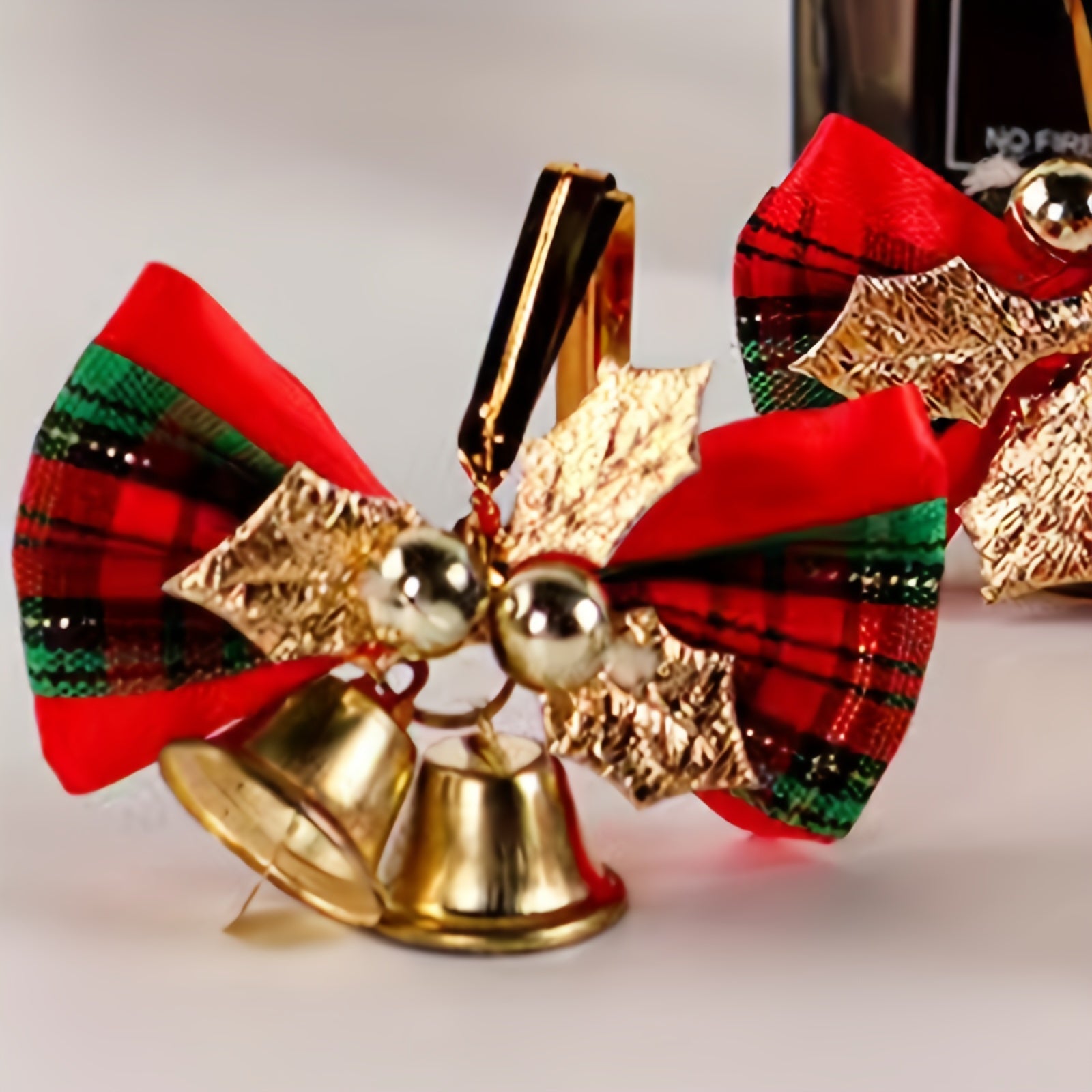 3pcs Christmas Tree Double Bell Decoration Set Christmas Tree Pendant