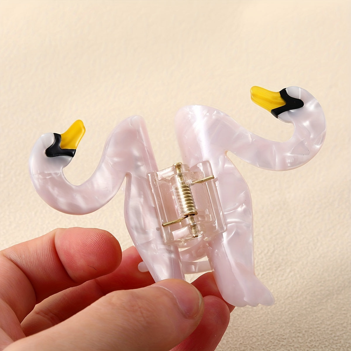 Large Acrylic Goose Hair Claw Back Head Hair Clip Non slip