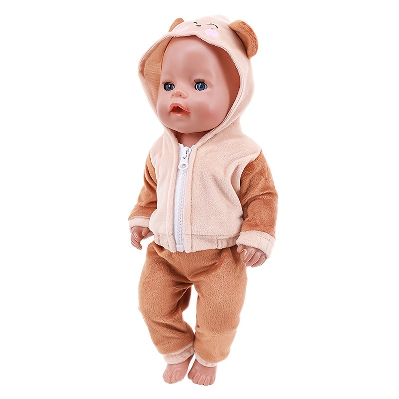 18in Animal Pattern Doll Plush Clothes for Kids