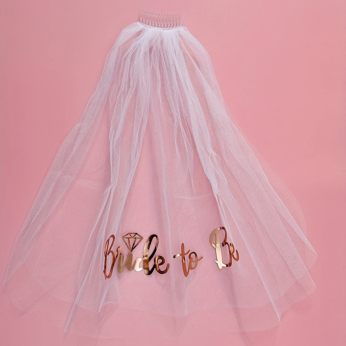 Bridal Wedding Veil Headdress White with Pearls and Lace